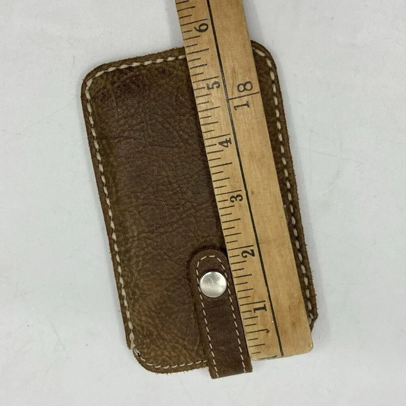 Roots Brown Leather Holster Belt Phone Cell  Holder Case - Picture 3 of 5